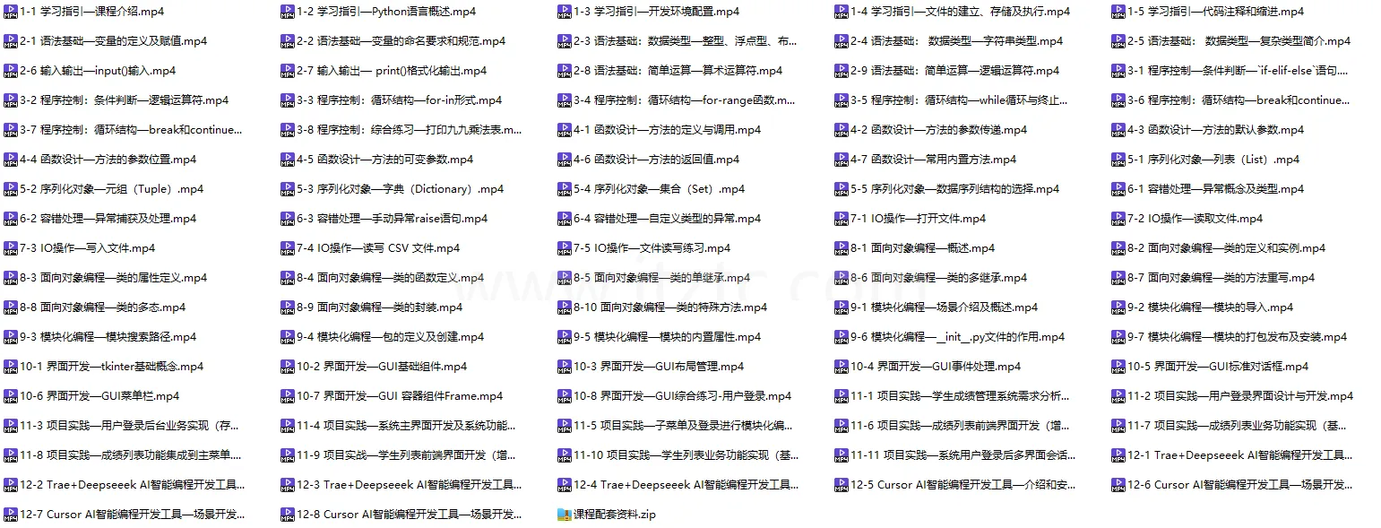 Python入门到实战2025（融合AI智能编程） (图3)